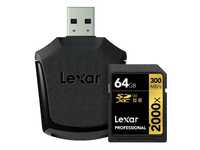 UHS-II ޳N (U3) {F 2000x (300MB/s)(Lexarp64GB Professional 2000x SDXC™ UHS-IIOХd)