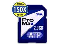 up to 22.5 MB/s Read and 20MB/s(ATPProMax SD 150X 1G O)